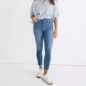 MADEWELL 10” High-Rise Skinny Crop Jeans, Size 32